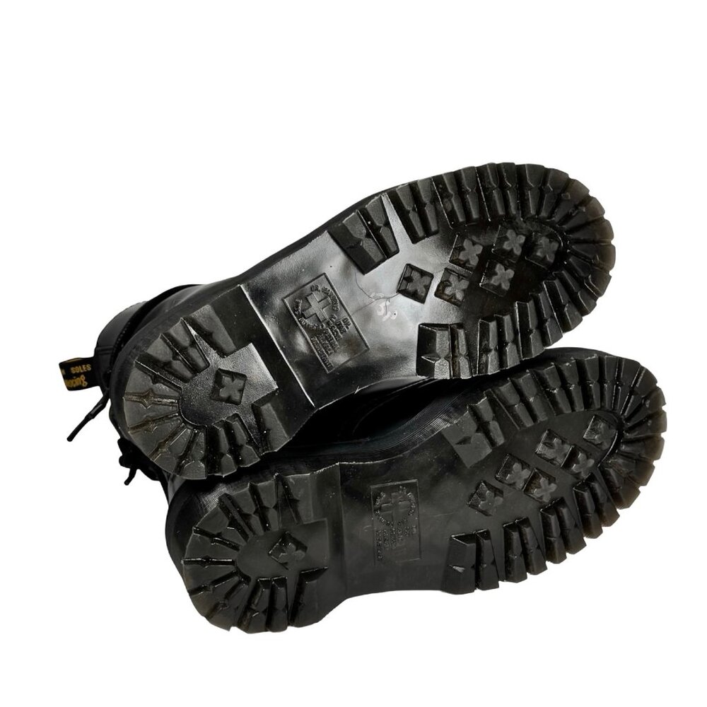 Dr. Martens Jadon Lace-Up Boots Sz 7 Black Leather Platform Airwair Goth Grunge - Picture 12 of 16